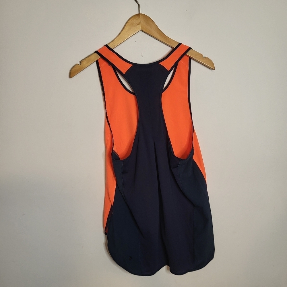 Lululemon Stretch Workout Run Gym Yoga Pump It Up Tank Light Flare Inkwell Small - Picture 5 of 6